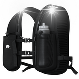 Bearactive Battery LED Running Vest with 500ml Soft Flask and Whistle