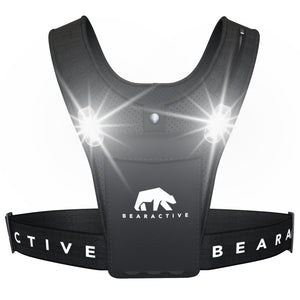 Bearactive LED Running Vest with Running Light