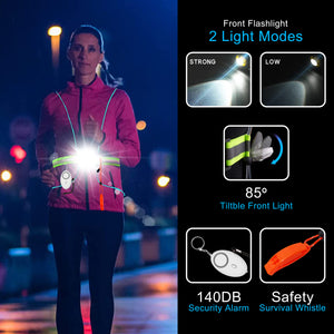 Bearactive Running Chest Light, Emergency Whistle and Personal Alarm