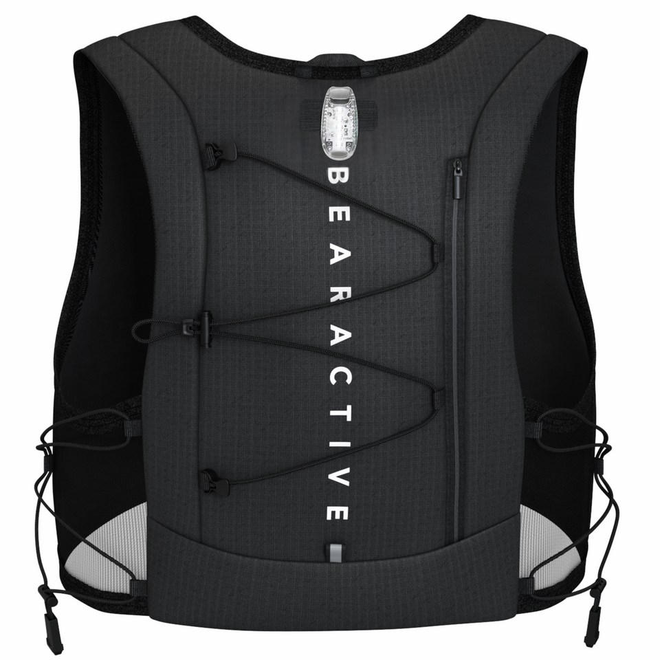 Bearactive Battery LED Running Vest with 500ml Soft Flask