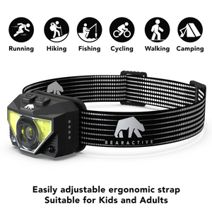 Bearactive 2X Head Torch Rechargeable