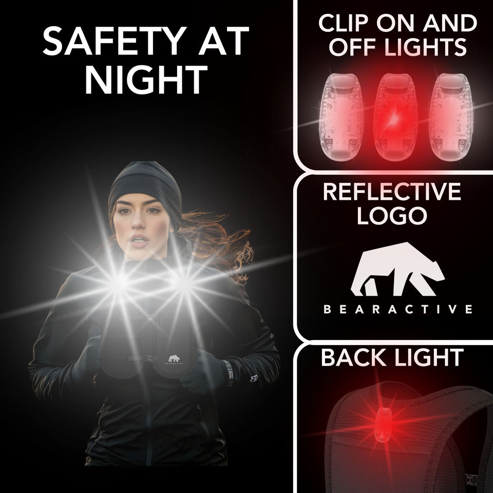 Bearactive LED Running Vest with Bottle