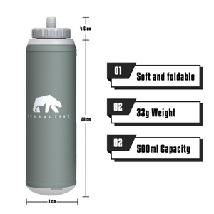 Bearactive Running Phone Holder with 500ml Running Water Bottle