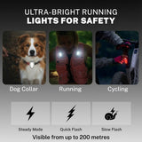 Battery Clip On Lights x 3 (1xRed 2xWhite)