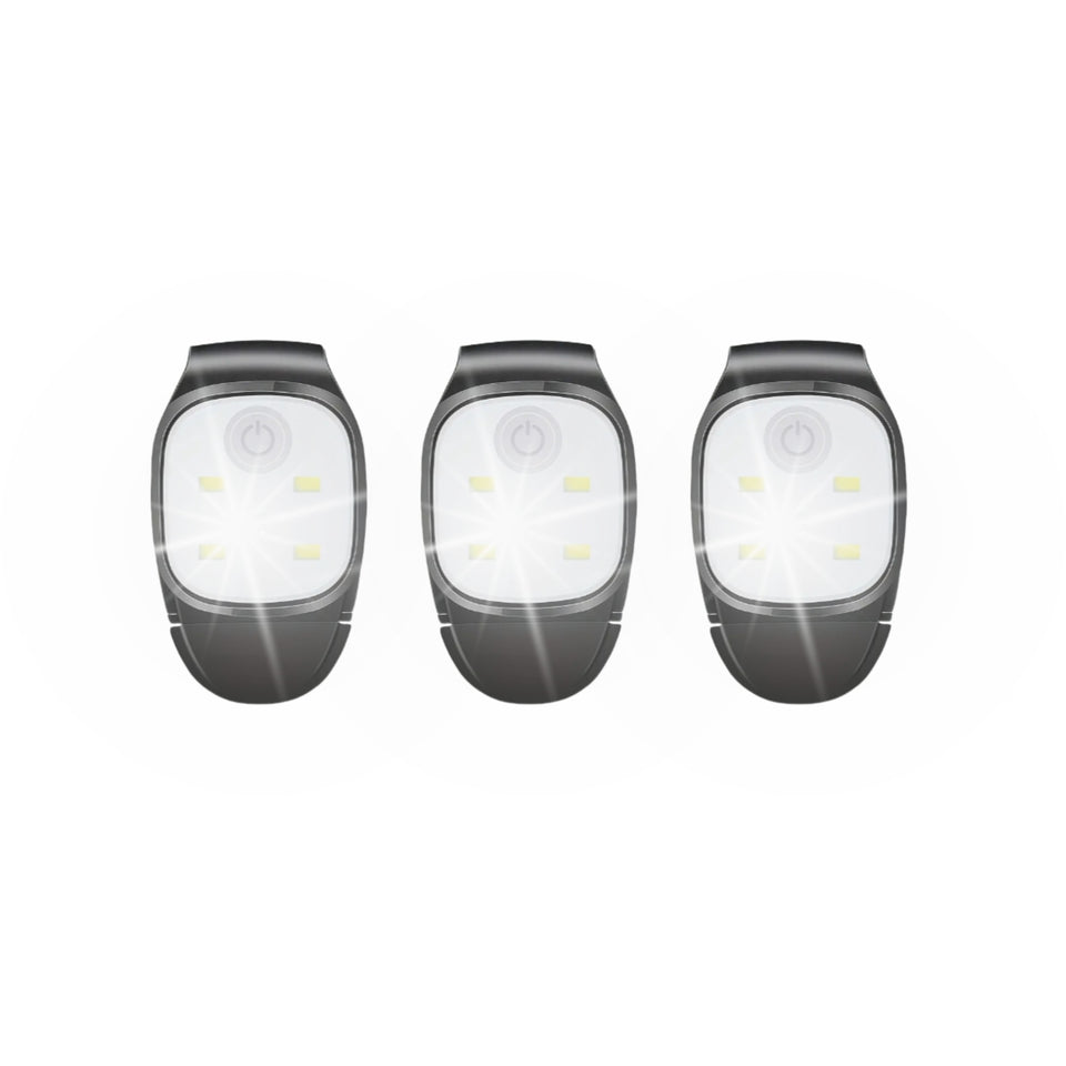 Rechargeable Clip on Lights x 3 - Bearactive