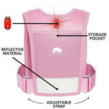 Bearactive LED Running Phone Holder with 500ml Running Water Bottle Pink