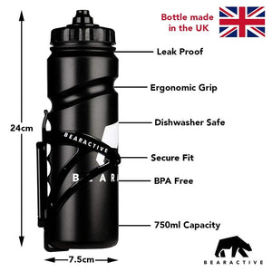 1 x Pack Bike Bottle Holder with Bike Bottle 750ml