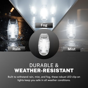 Battery Clip on Lights x 3