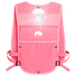 Bearactive Pink LED Clip Running Vest Bundle (Vest, Softflask and 3 x Lights)