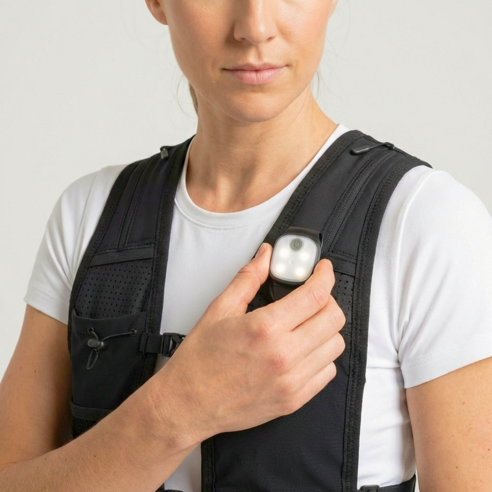Bearactive LED Running Vest with Bottle