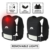 Bearactive LED Running Vest with Bottle