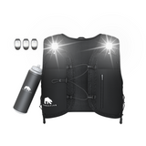 Bearactive Rechargeable LED Running Vest with 500ml Soft Flask