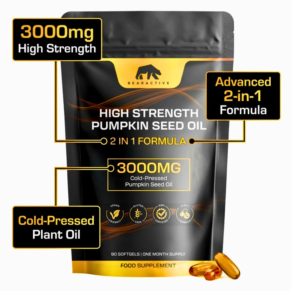 Bearactive Pumpkin Seed Oil With Saw Palmetto - 90 Softgels