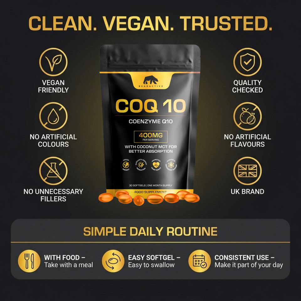 Bearactive 400mg CoQ10 Softgels