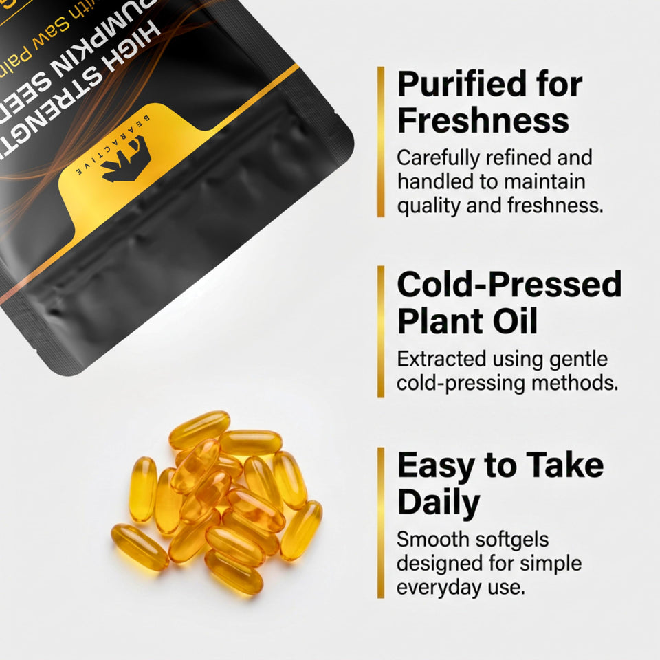 Bearactive Pumpkin Seed Oil With Saw Palmetto - 90 Softgels