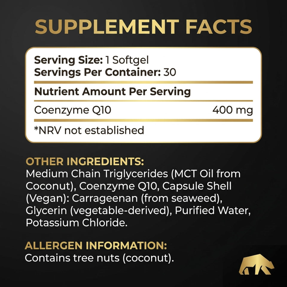 Bearactive 400mg CoQ10 Softgels