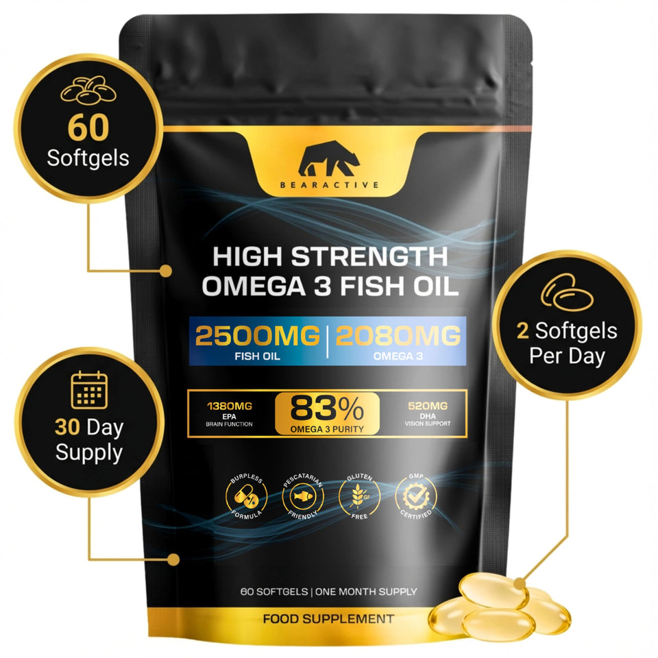 Bearactive Omega 3 Capsules - 60 Softgels