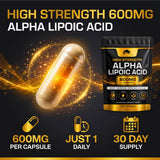 Alpha Lipoic Acid 600mg - 30 Capsules