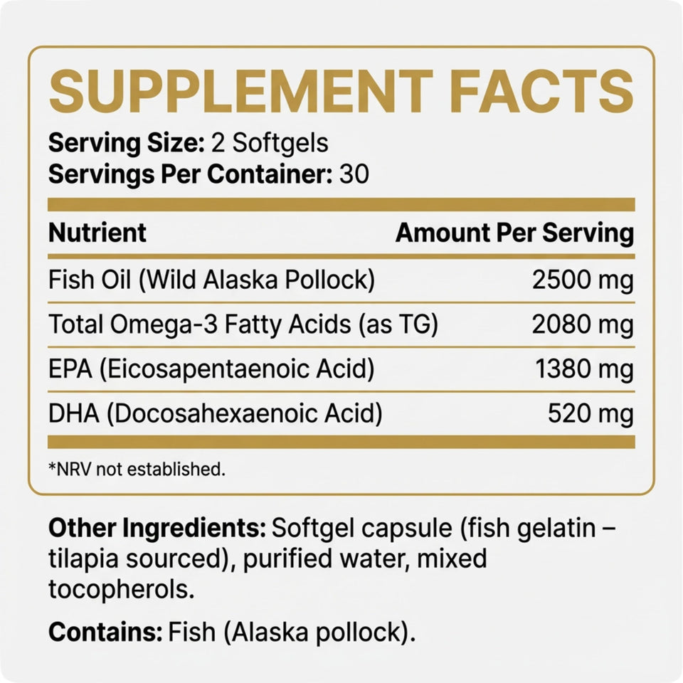 Bearactive Omega 3 Capsules - 60 Softgels