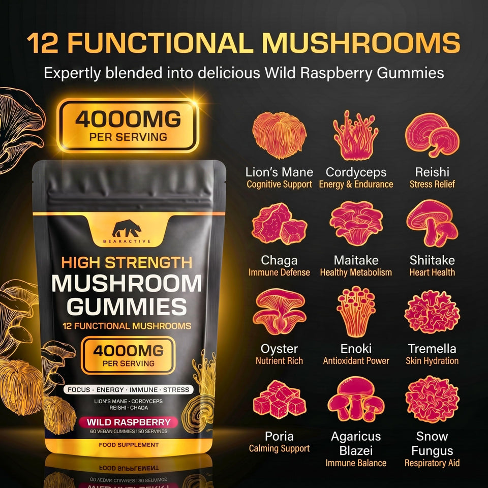 Bearactive Mushroom Gummies