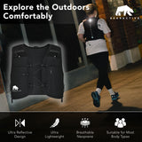 Bearactive Battery LED Running Vest with 500ml Soft Flask