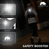 Bearactive Battery LED Running Vest with 500ml Soft Flask