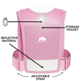 Bearactive LED Running Phone Holder with 500ml Running Water Bottle Pink - Bearactive