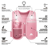 Bearactive LED Running Phone Holder with 500ml Running Water Bottle Pink - Bearactive