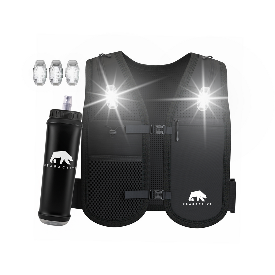 Bearactive LED Running Vest with Bottle - Bearactive