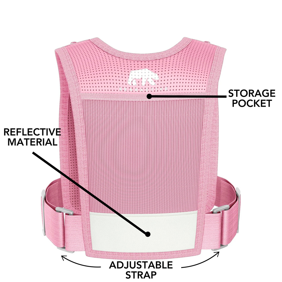Bearactive Running Phone Holder with 500ml Running Water Bottle Pink