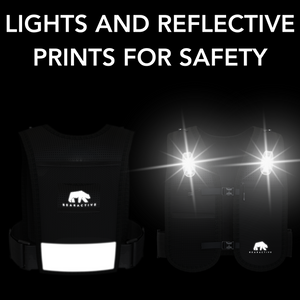 Bearactive LED Running Vest with Bottle - Bearactive
