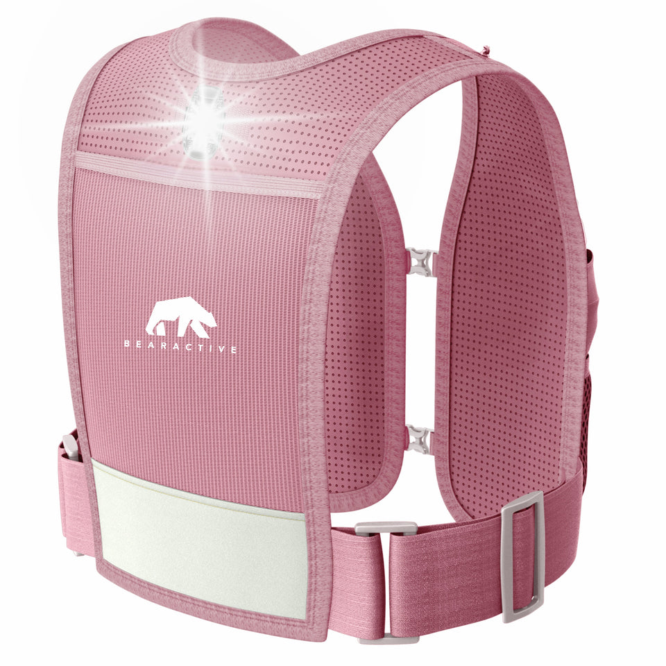 Bearactive LED Running Phone Holder with 500ml Running Water Bottle Pink - Bearactive