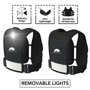 Bearactive LED Running Vest with Bottle - Bearactive