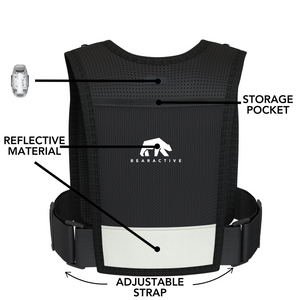 Bearactive LED Running Vest with Bottle - Bearactive