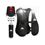 Bearactive Rechargeable LED Running Vest with 500ml Soft Flask and Whistle
