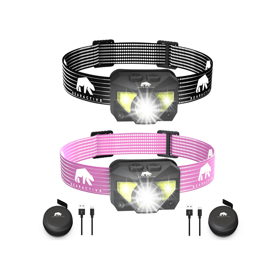 Bearactive Pink and Black Head Torch 