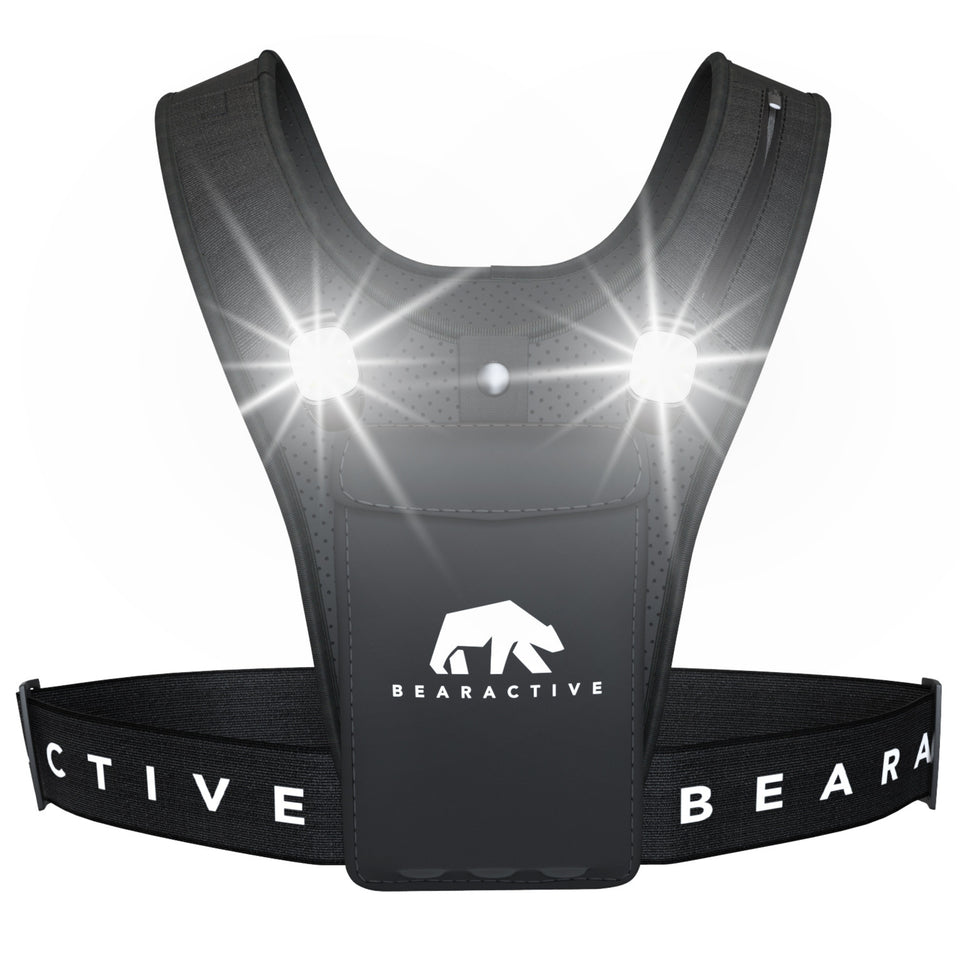 Bearactive LED Running Vest with Running Light