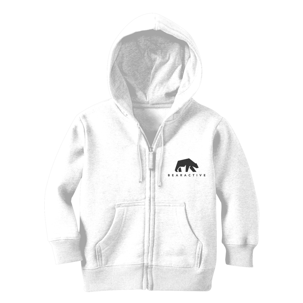 White Kids Zip Hoodie