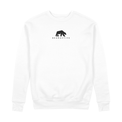 White Organic Performance Sweatshirt