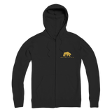 Gold Bear Zip Hoodie