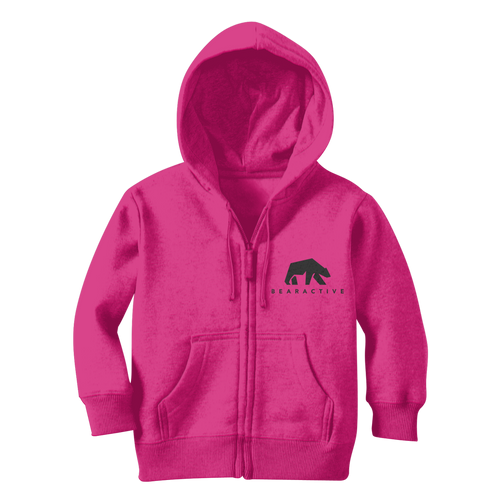 Pink Kids Zip Hoodie