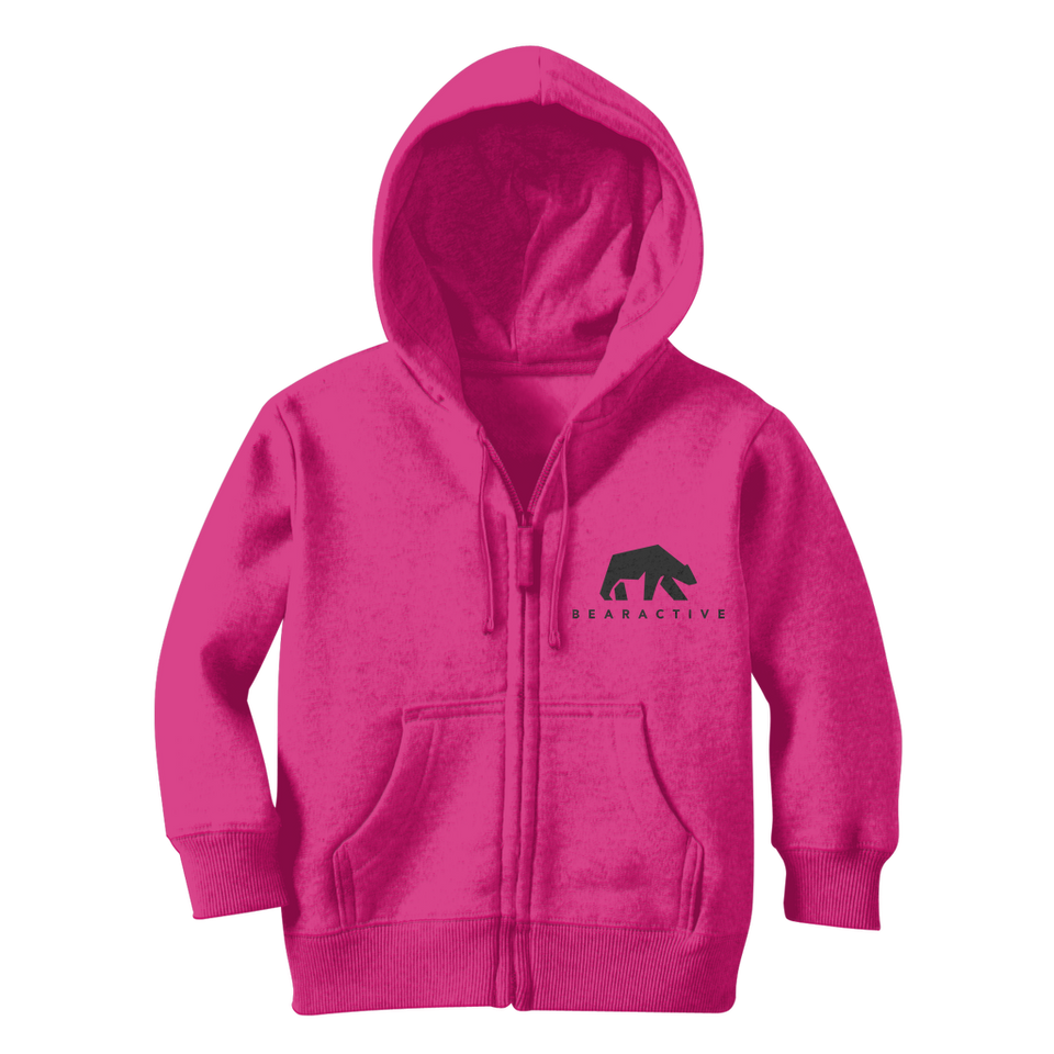 Pink Kids Zip Hoodie