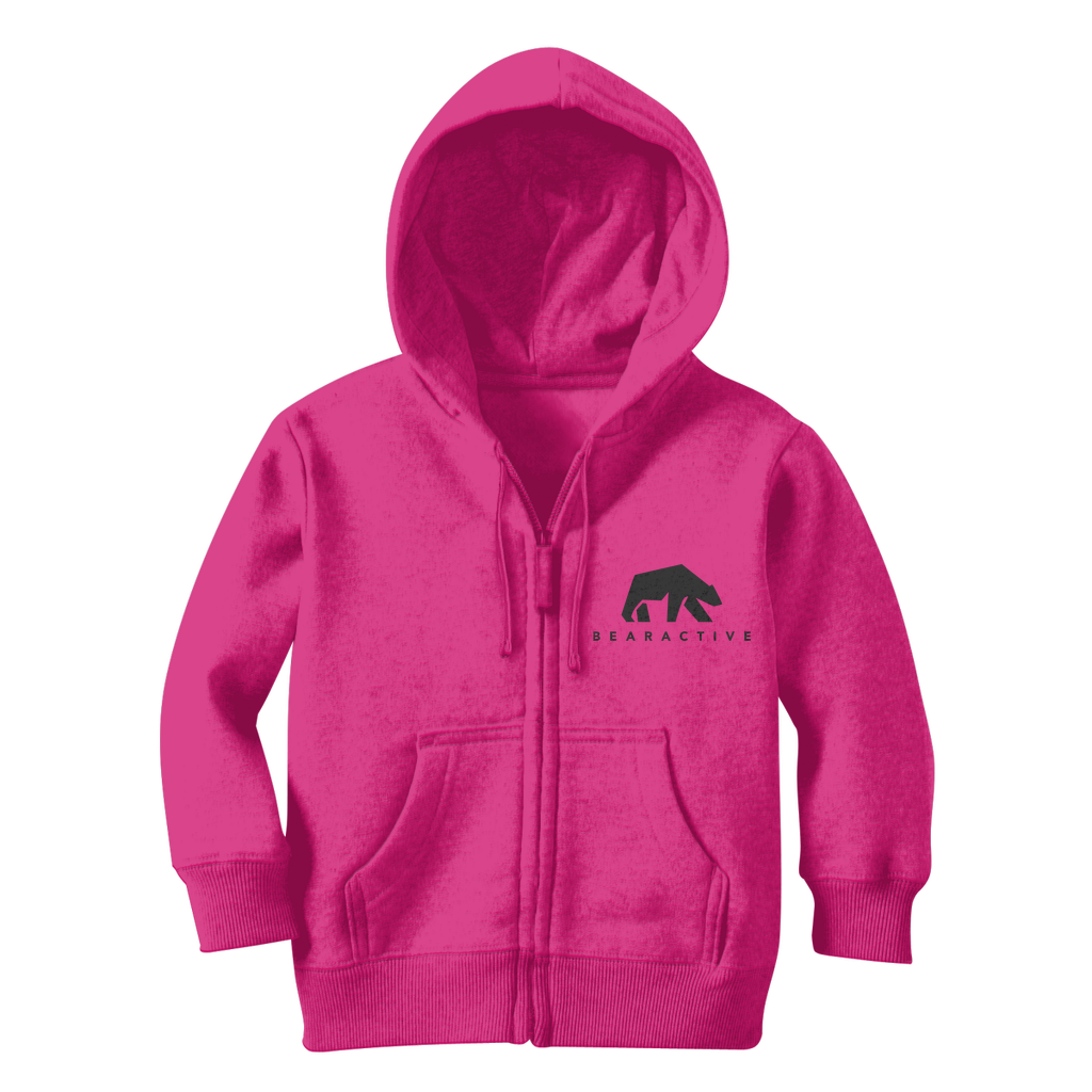 Pink Kids Zip Hoodie